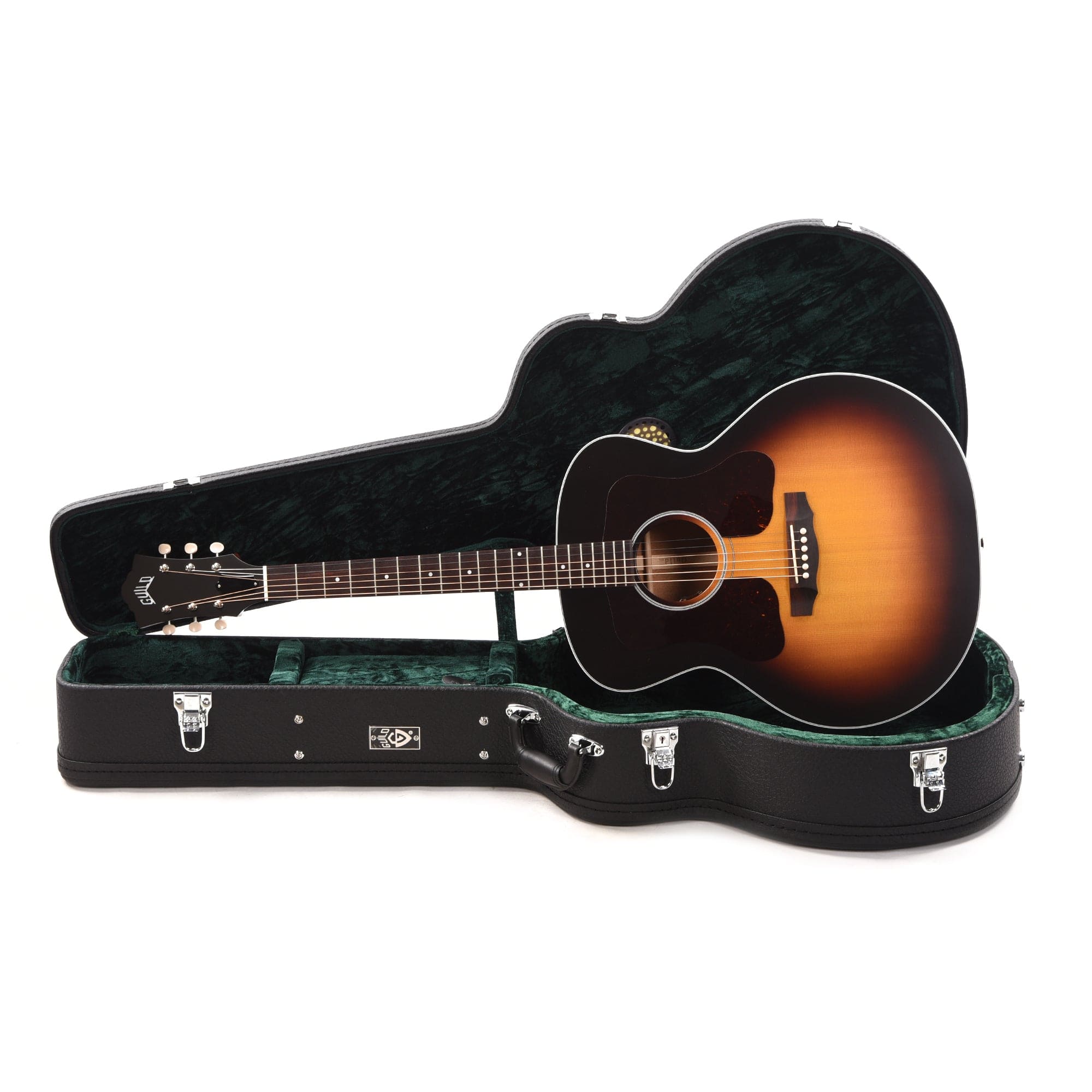 Guild USA Special Run F-40E Double Guard Teardrop Burst Acoustic Guitars / Jumbo