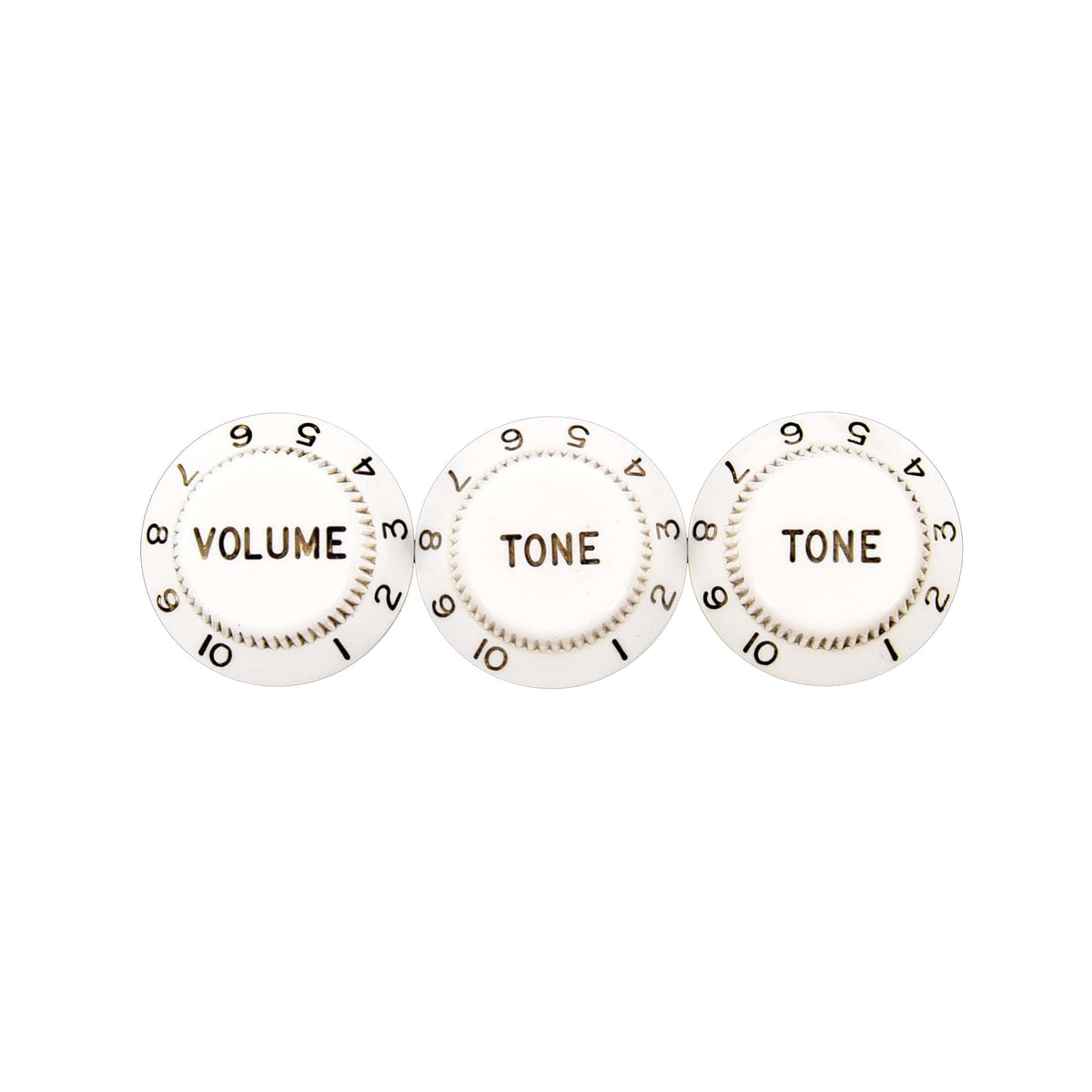 GuitarSlinger Strat 54/55 Bakelite Style Relic Knobs Set (3 Spokes) Parts / Knobs