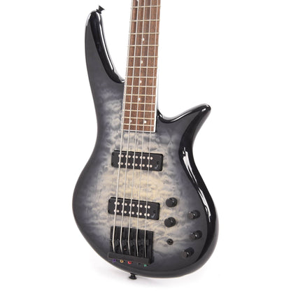 Jackson X Series Spectra Bass SBXQ V Transparent Black Burst Bass Guitars / 5-String or More