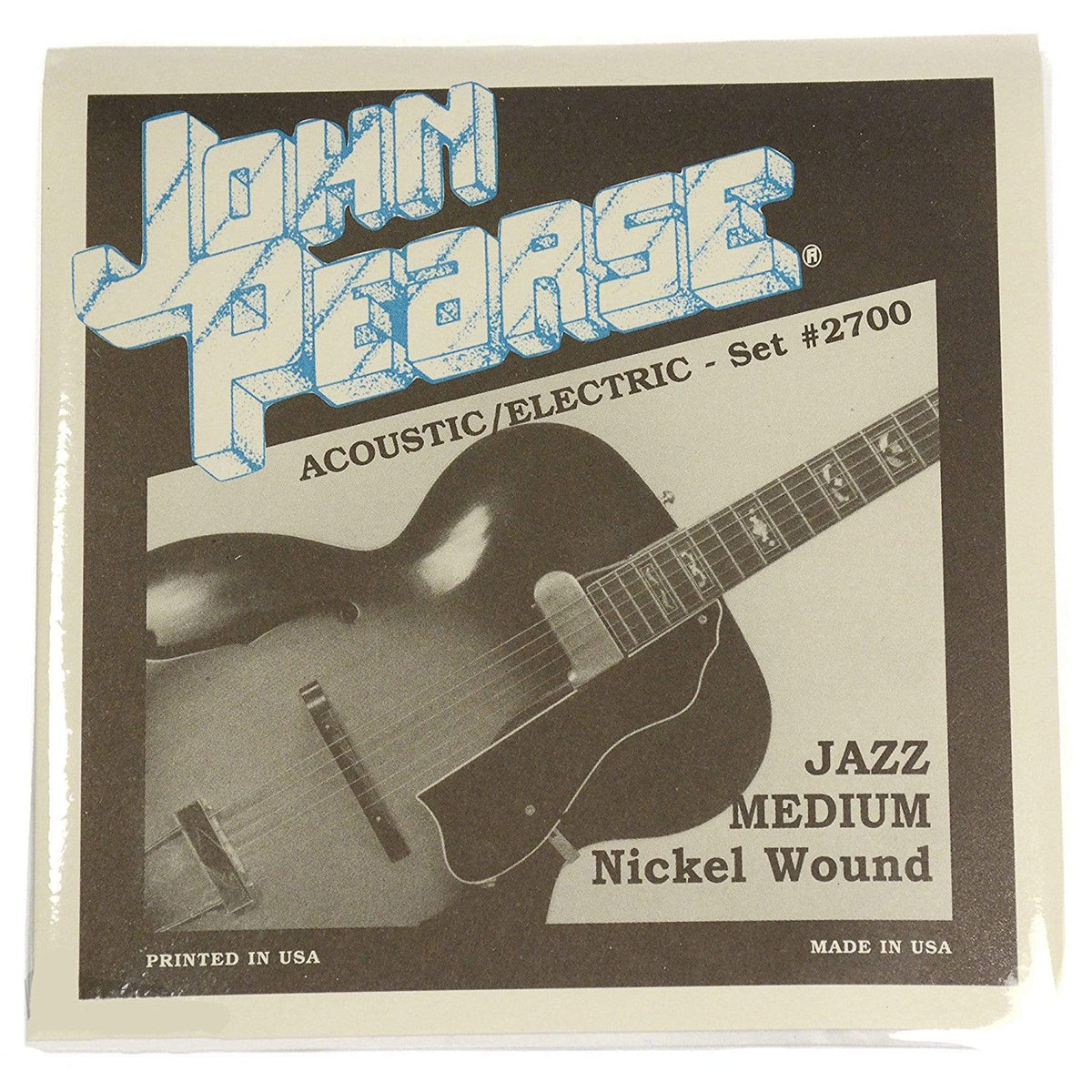 John Pearse Electric Strings Pure Nickel Jazz Medium 12-52 (6 Pack Bundle) Accessories / Strings / Guitar Strings