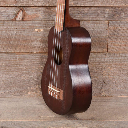 Kala Soprano Ukulele Satin Mahogany Hawaiian Island Laser w/Tattoo Folk Instruments / Ukuleles