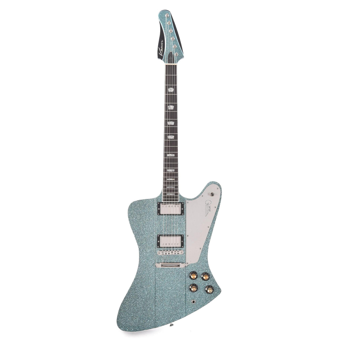 Kauer Banshee Standard Blue Holo Flake w/Wolfetone KauerBuckers Electric Guitars / Solid Body