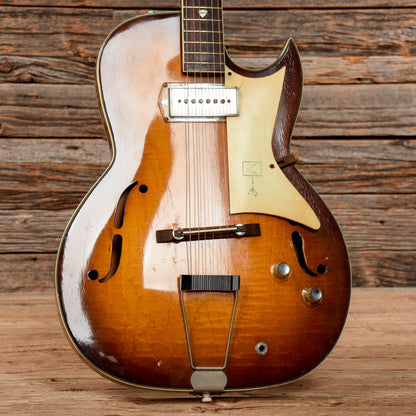 Kay Galaxy Sunburst 1960s Electric Guitars / Hollow Body