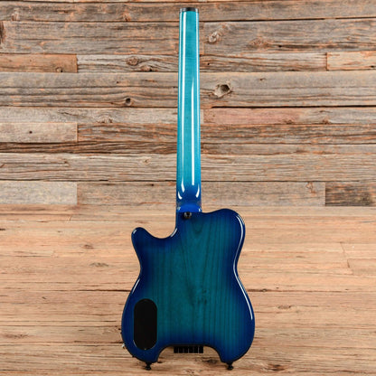 Kiesel Alan Holdsworth Headless HH-2 Aqua Burst Flame Maple Electric Guitars / Solid Body