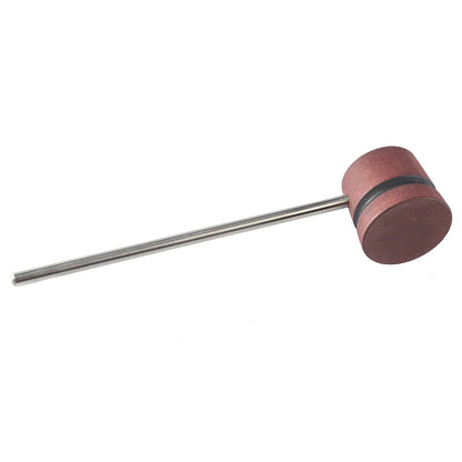 Low Boy Lightweight Wood Bass Drum Beater Red Mahogany w/Black Stripes Drums and Percussion / Parts and Accessories / Drum Parts