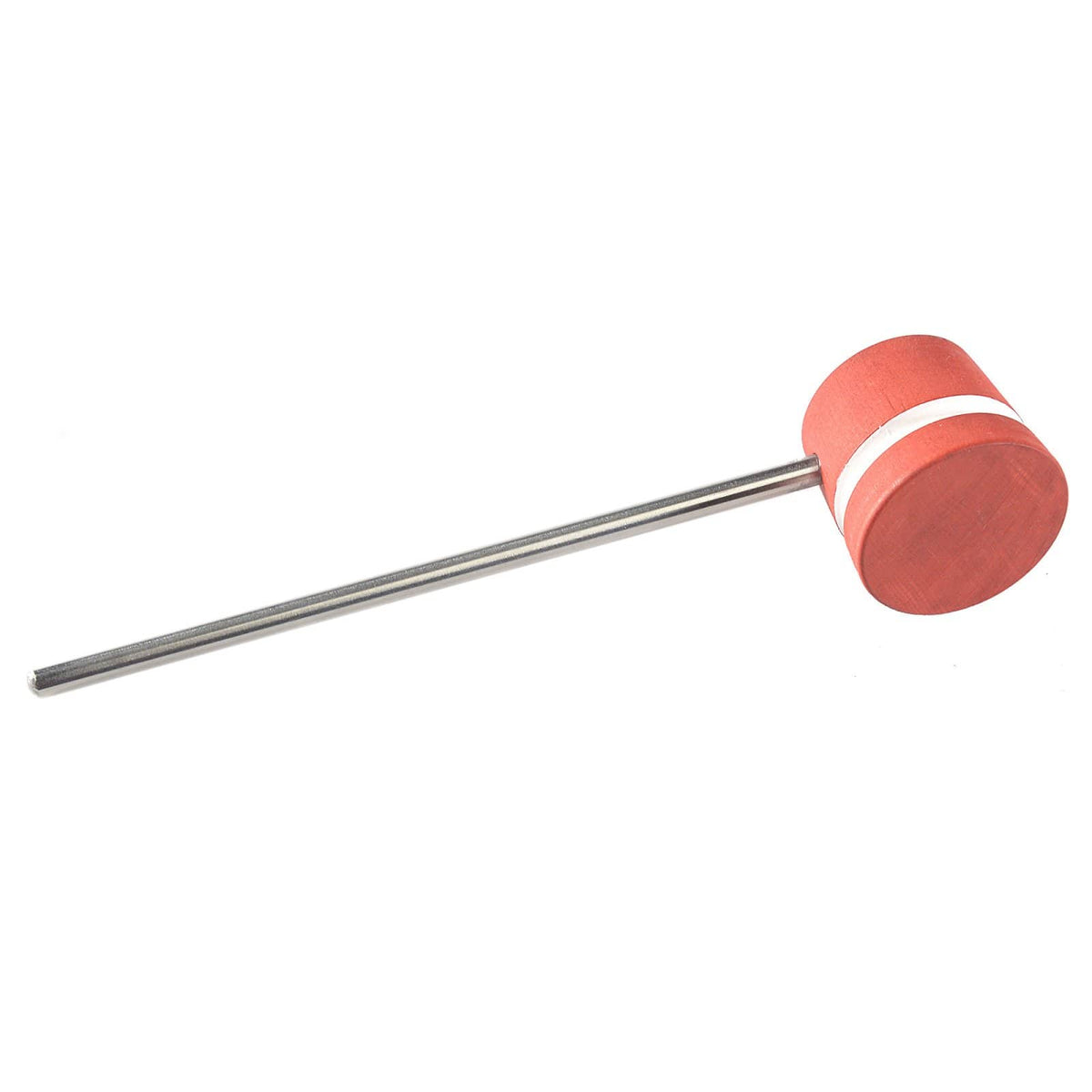 Low Boy Lightweight Wood Bass Drum Beater Red w/White Stripes Drums and Percussion / Parts and Accessories / Drum Parts