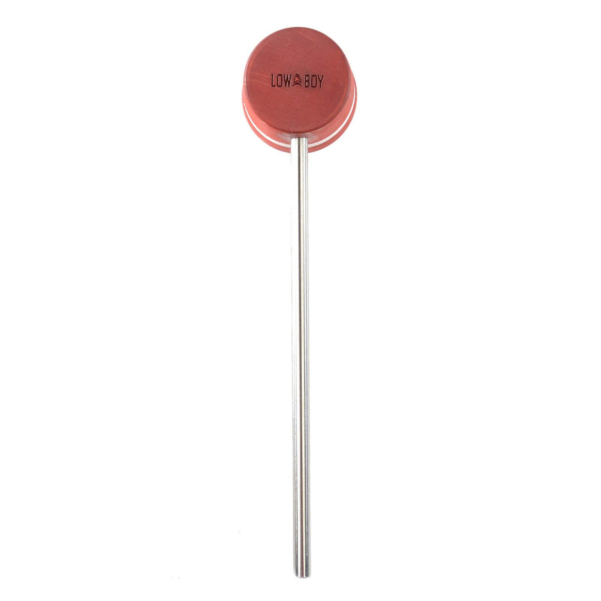 Low Boy Lightweight Wood Bass Drum Beater Red w/White Stripes Drums and Percussion / Parts and Accessories / Drum Parts