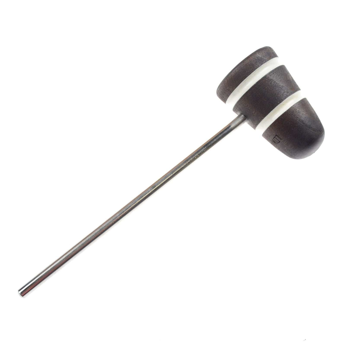 Low Boy Standard Wood Bass Drum Beater Brown w/White Stripes Drums and Percussion / Parts and Accessories / Drum Parts