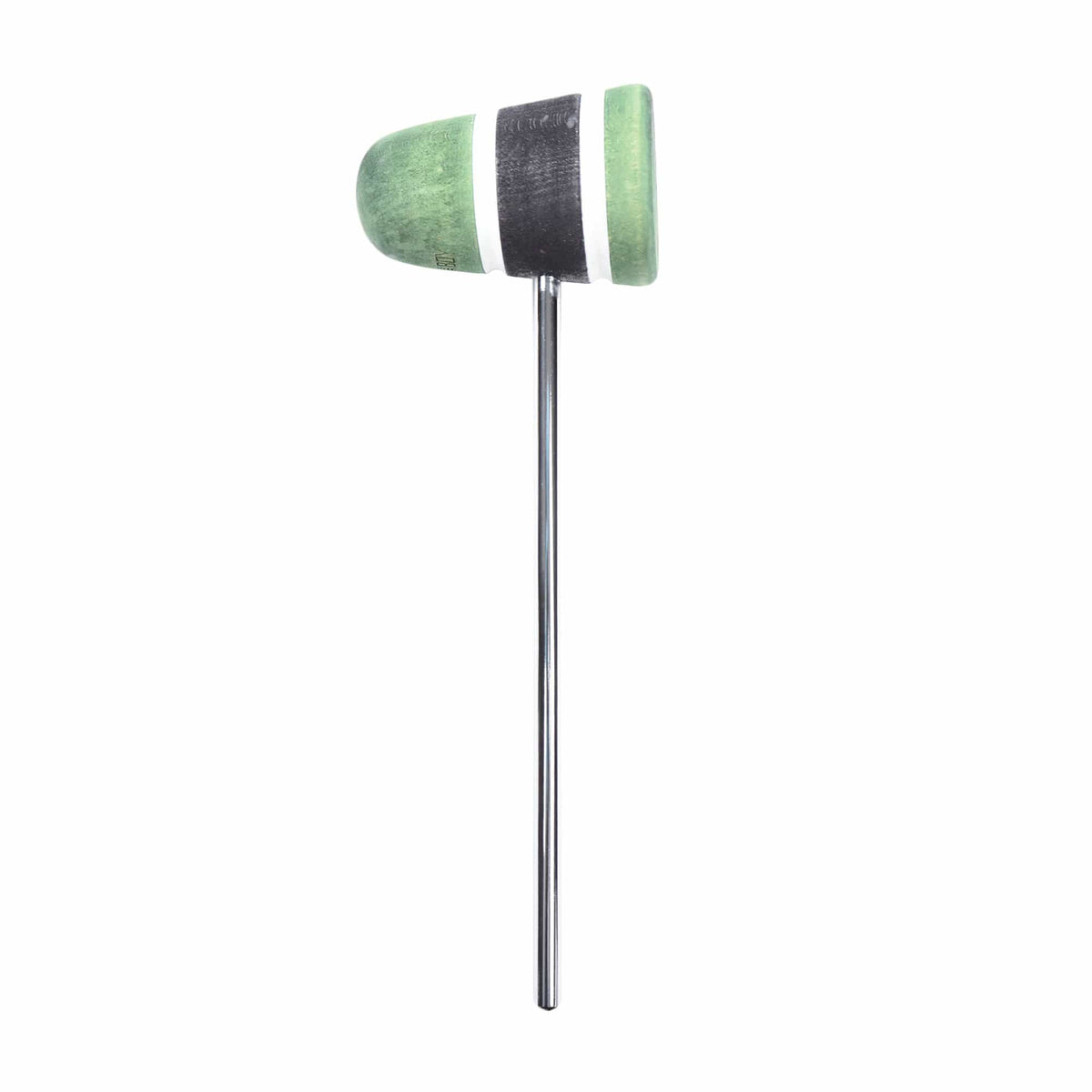 Low Boy Standard Wood Bass Drum Beater Green/Black/Green w/White Stripes Drums and Percussion / Parts and Accessories / Drum Parts