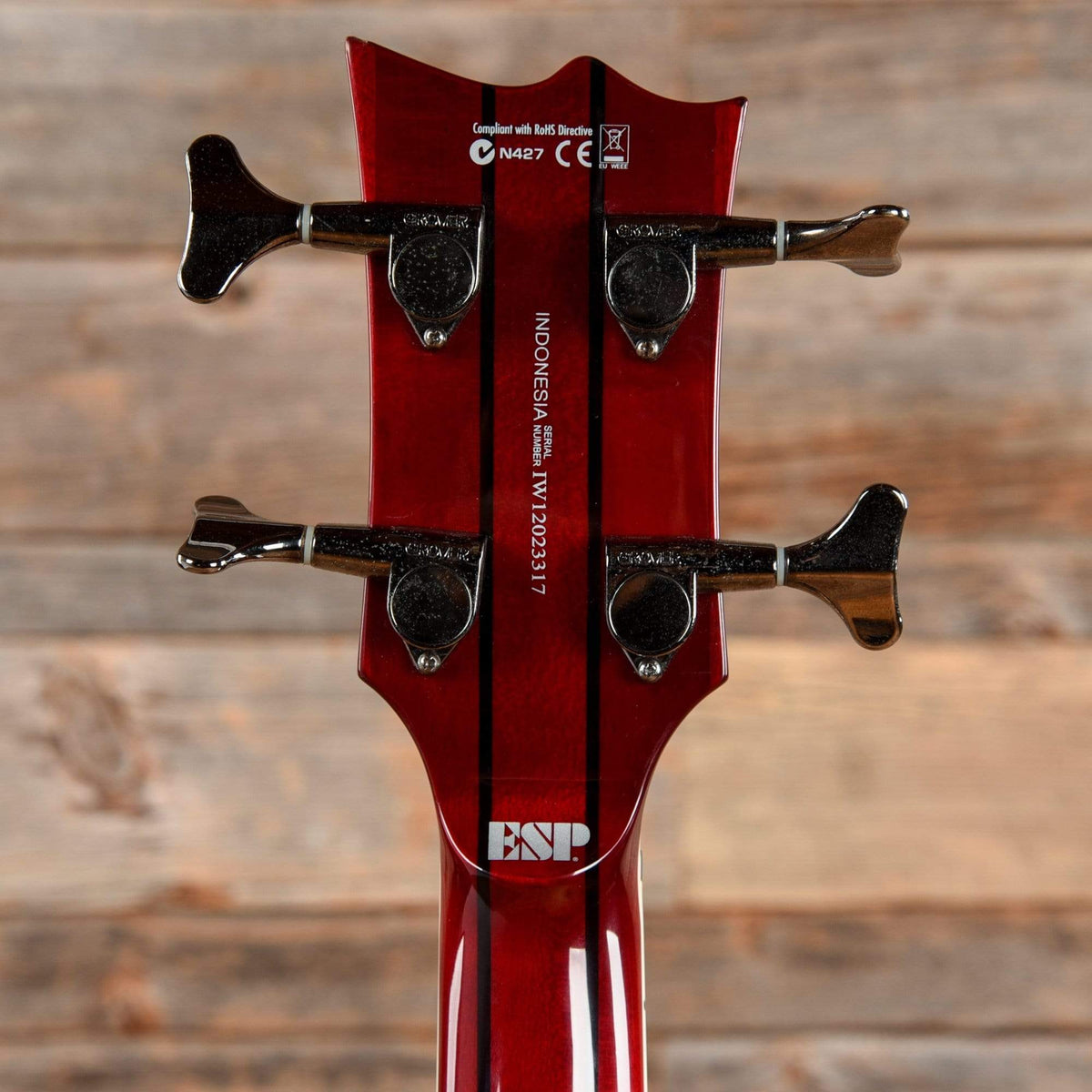 LTD Viper-414FM Transparent Red 2012 Bass Guitars / 4-String