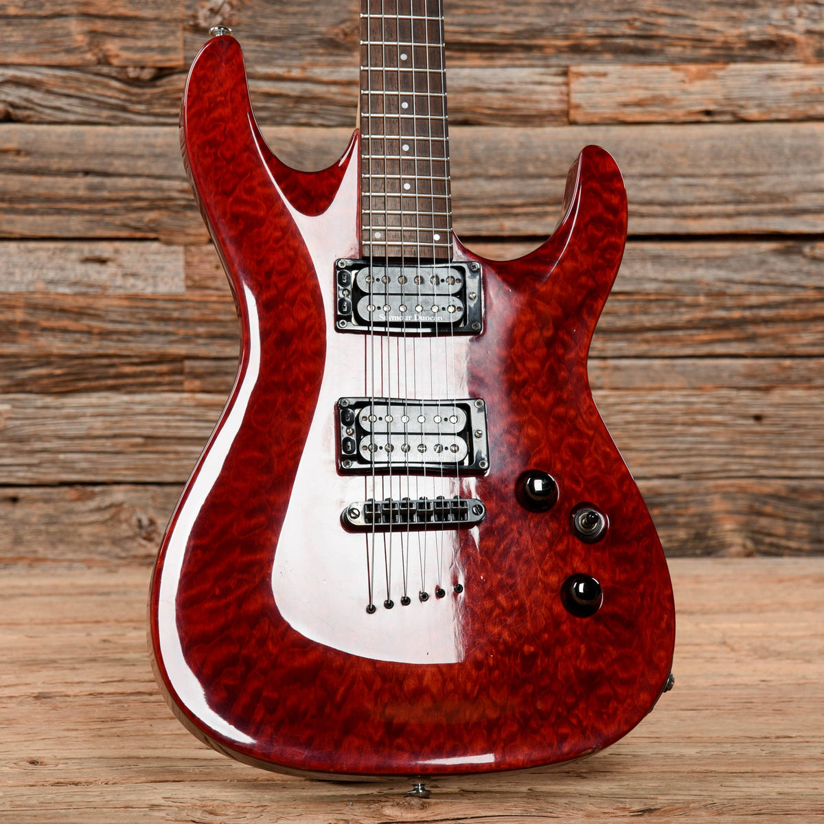 LTD MH-100QMNT Cherry Electric Guitars / Solid Body