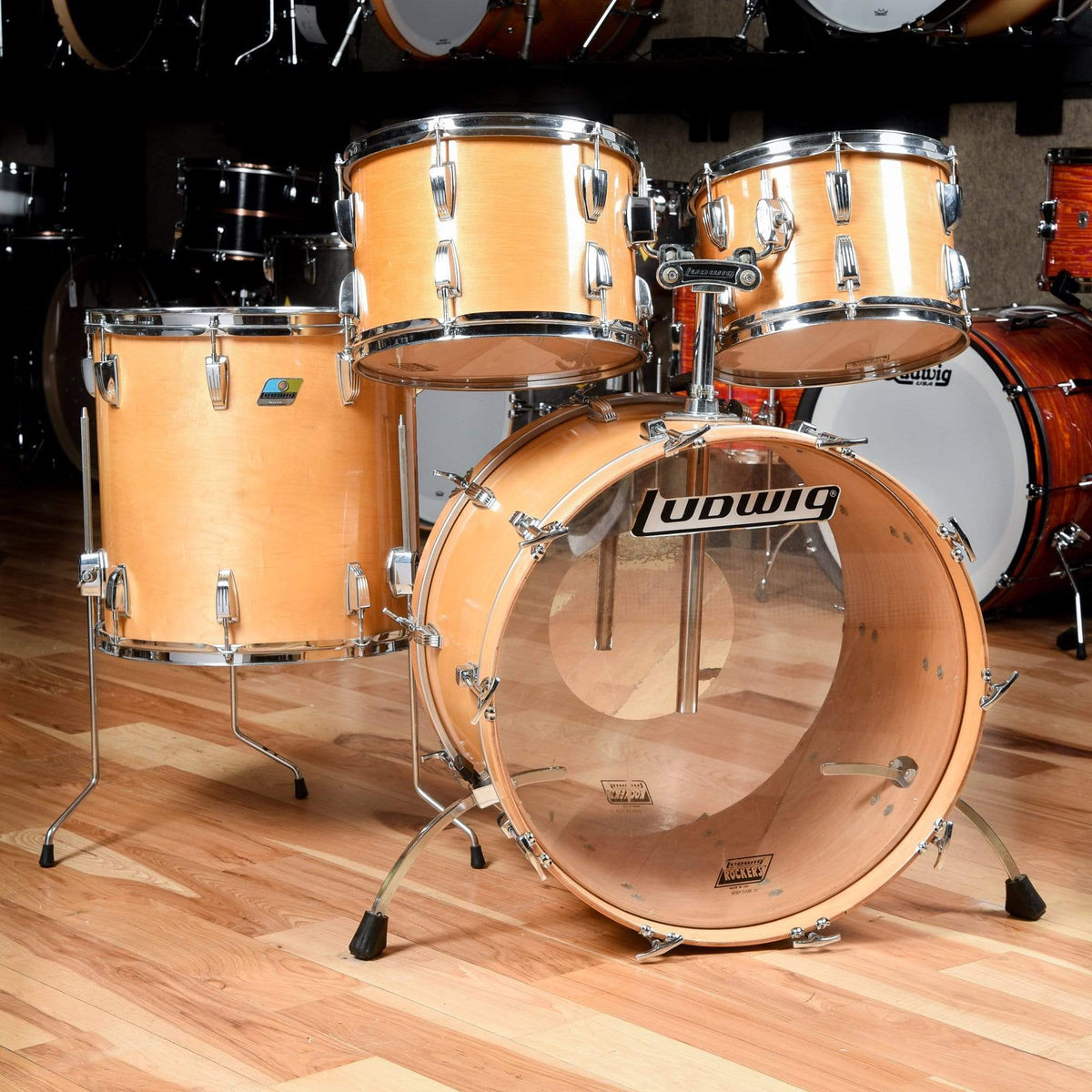 Ludwig 12/13/16/22 Late 70's Kit Natural 1970s Drums and Percussion / Acoustic Drums / Full Acoustic Kits