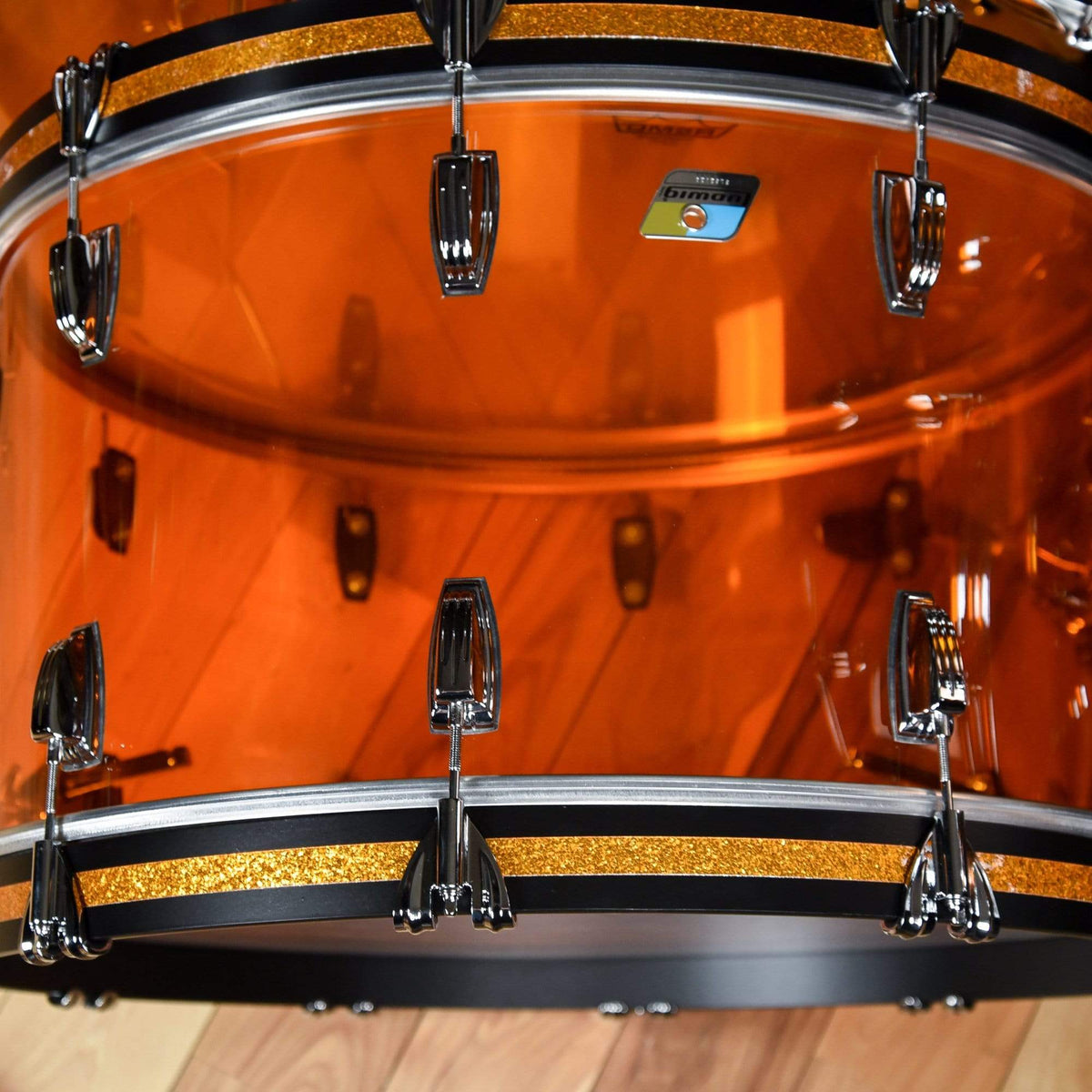 Ludwig Vistalite 14/16/18/26/6.5x14 5pc. Drum Kit Amber Drums and Percussion / Acoustic Drums / Full Acoustic Kits