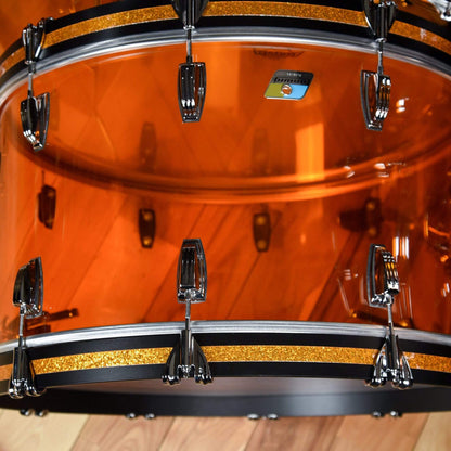 Ludwig Vistalite 14/16/18/26/6.5x14 5pc. Drum Kit Amber Drums and Percussion / Acoustic Drums / Full Acoustic Kits
