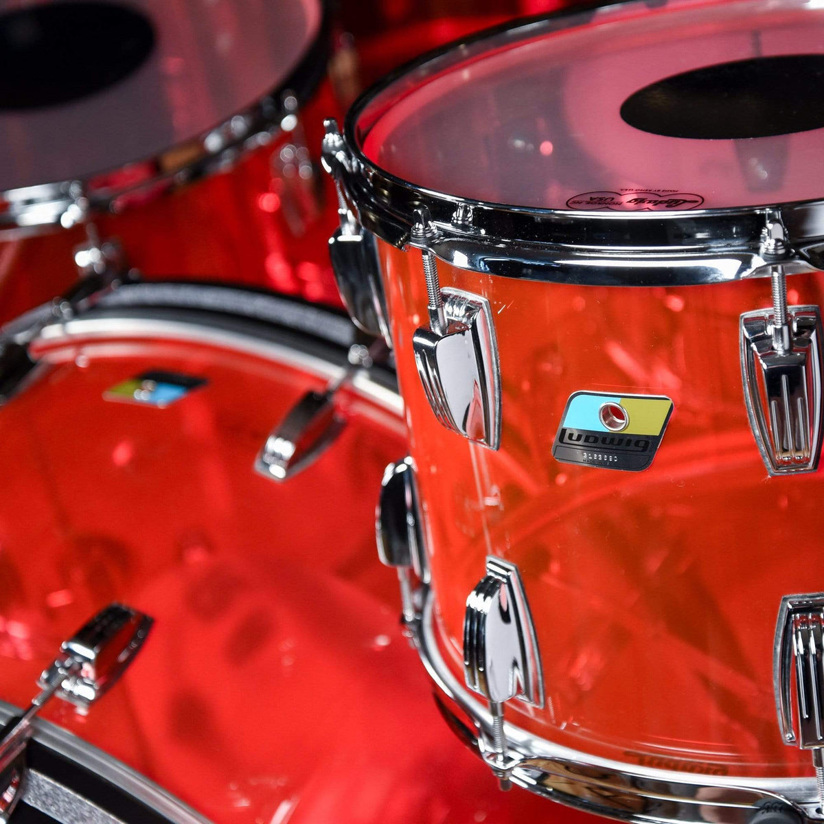Ludwig Vistalite 14/16/18/26/6.5x14 5pc. Drum Kit Pink Drums and Percussion / Acoustic Drums / Full Acoustic Kits
