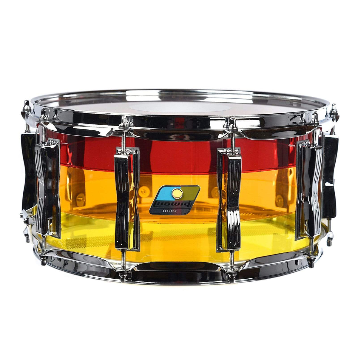 Ludwig 6.5x14 Vistalite Snare Drum Tequila Sunrise Drums and Percussion / Acoustic Drums / Snare