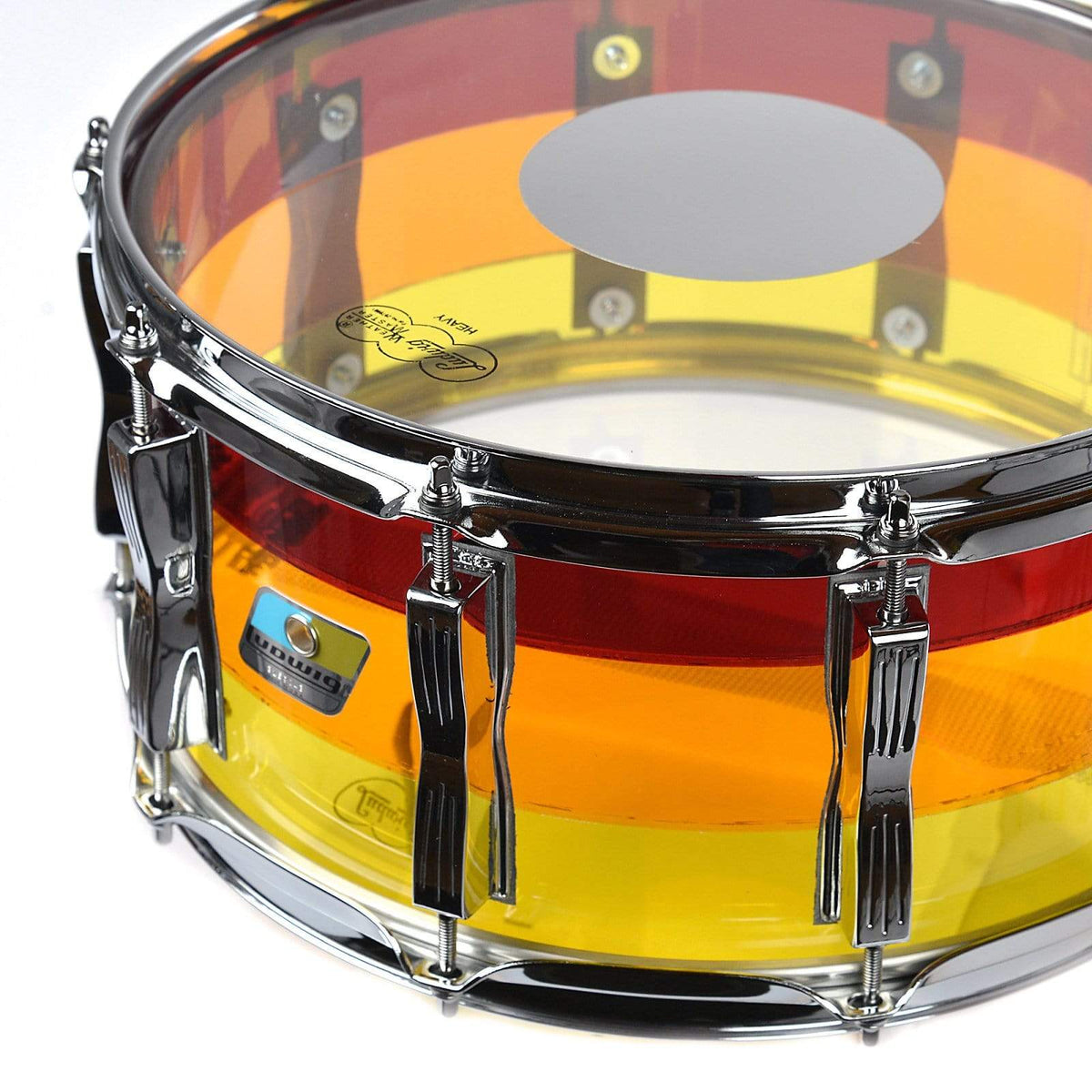 Ludwig 6.5x14 Vistalite Snare Drum Tequila Sunrise Drums and Percussion / Acoustic Drums / Snare