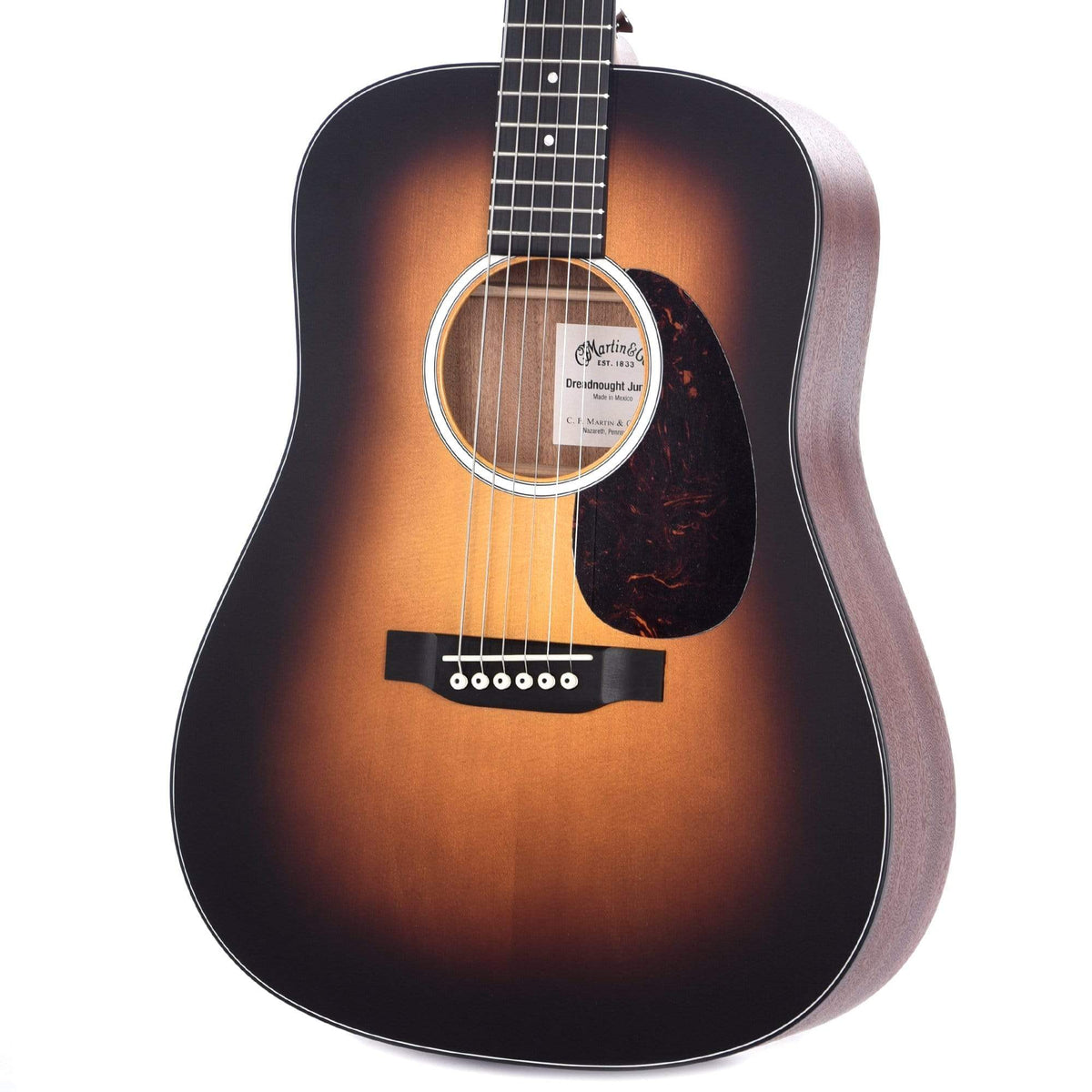 Martin D Jr-10 Burst Satin Sitka/Sapele Acoustic Guitars / Dreadnought