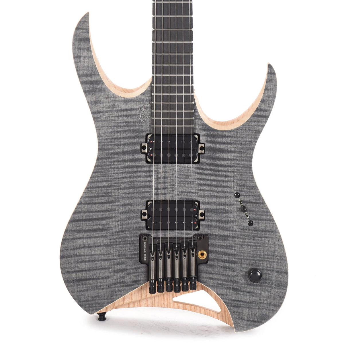 Mayones Hydra Elite PRO 6 Trans Graphite Matte Electric Guitars / Solid Body