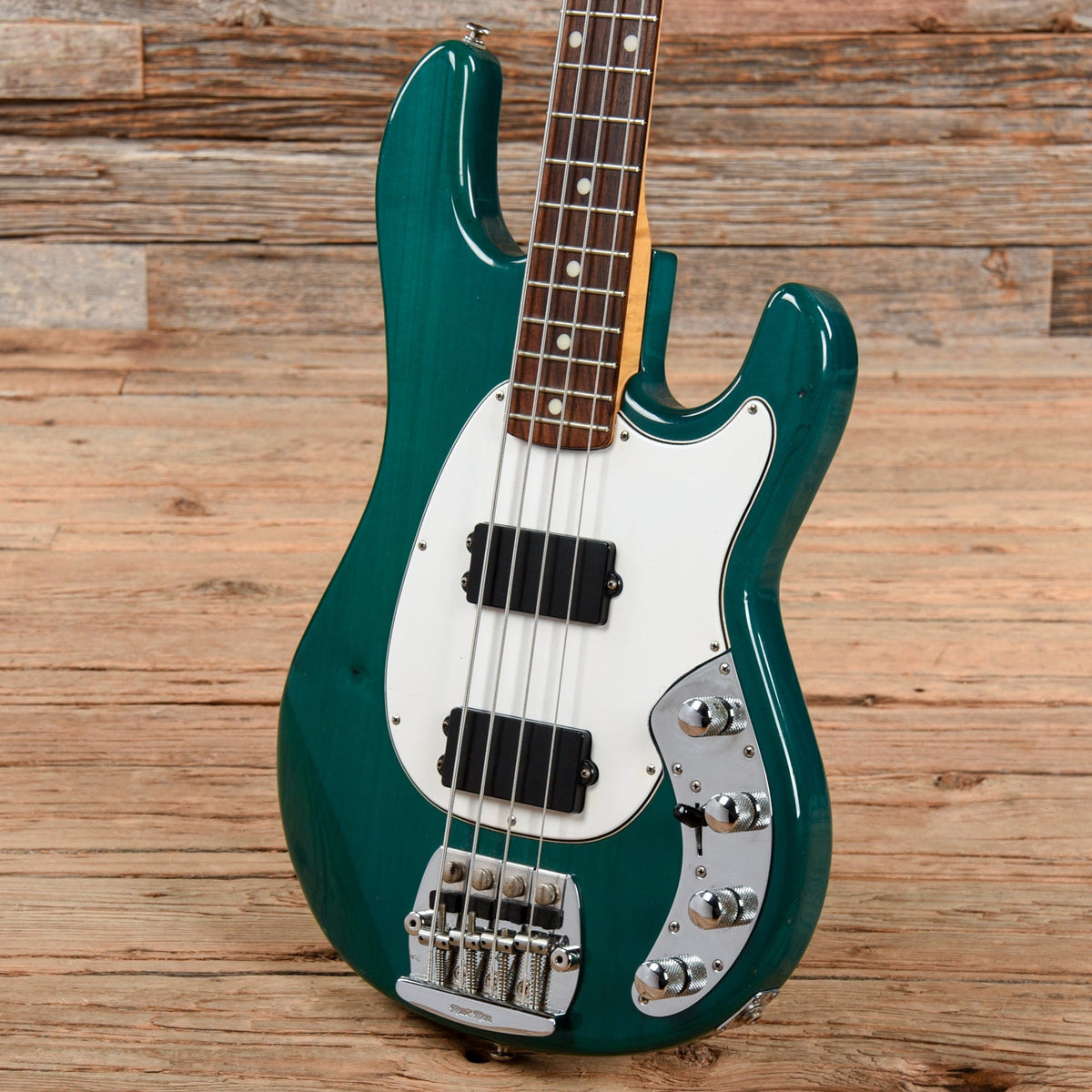 Music Man Sabre Bass HH Transparent Green 1987 Bass Guitars / 4-String