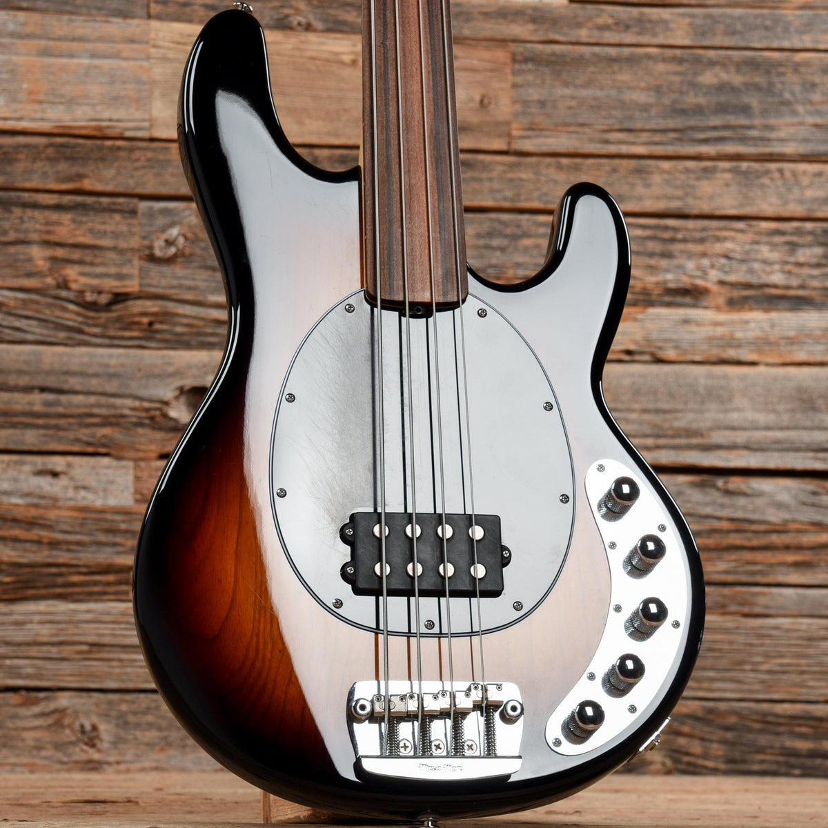 Music Man StingRay 4 H Fretless w/Piezo Sunburst 2014 Bass Guitars / 4-String