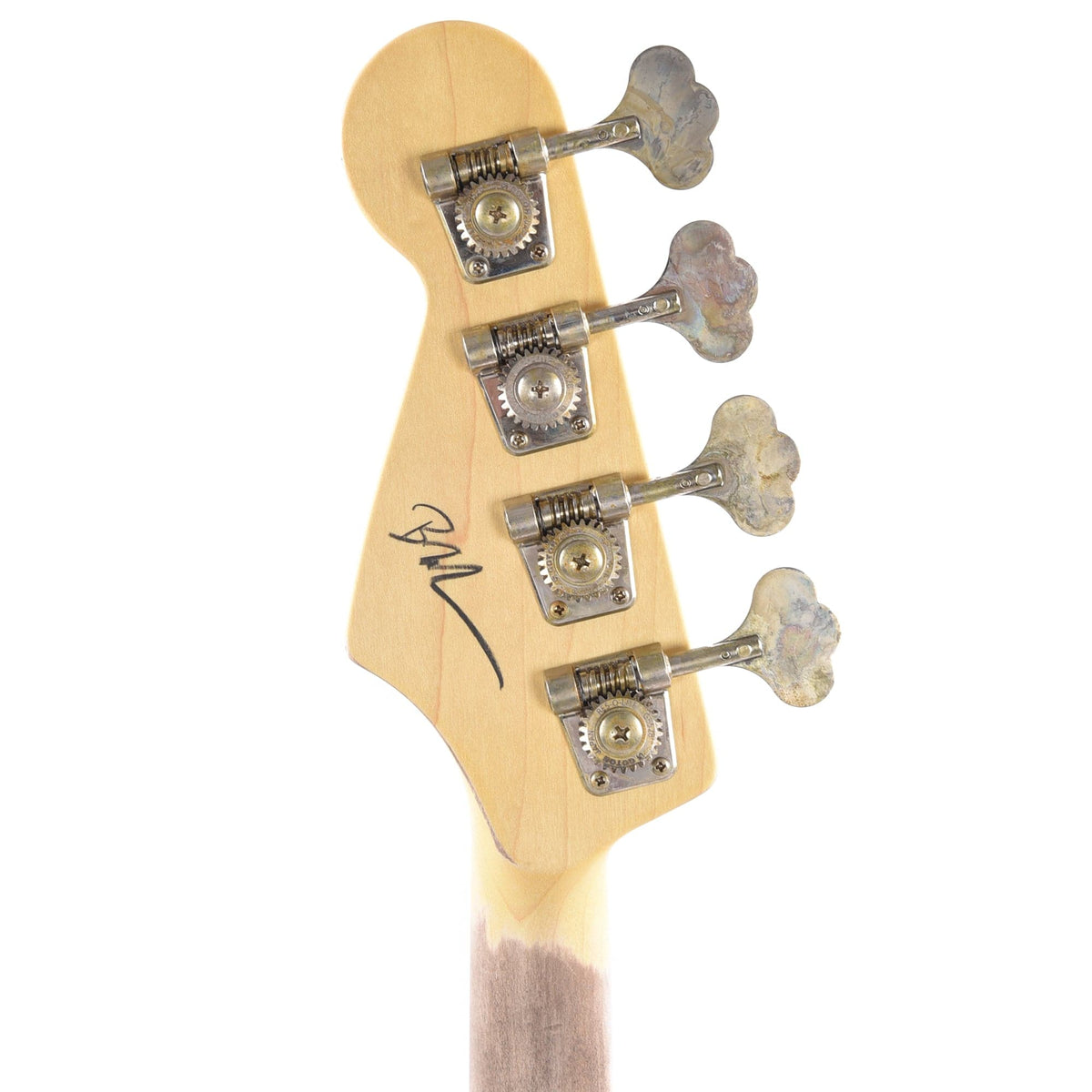 Nash JB-63 Olympic White Light Relic w/4-Ply Tortoise Pickguard, Matching Headstock, & Lollar Pickups Bass Guitars / 4-String