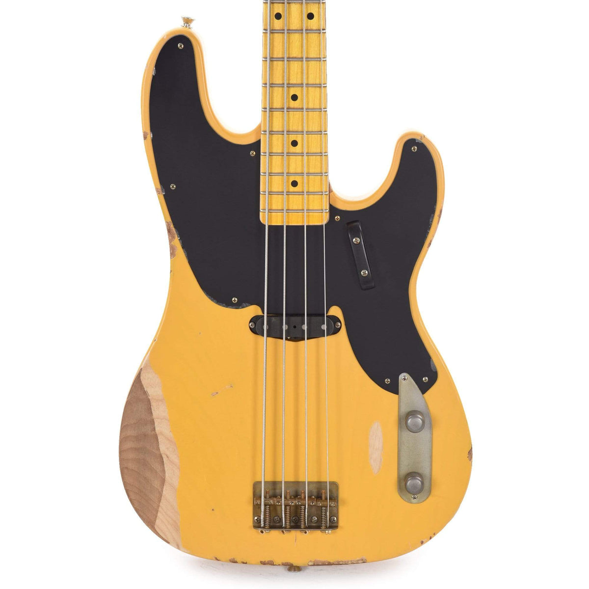Nash PB-52 Ash Butterscotch Blonde Heavy Relic w/1-Ply Black Pickguard & Lollar Pickup Bass Guitars / 4-String