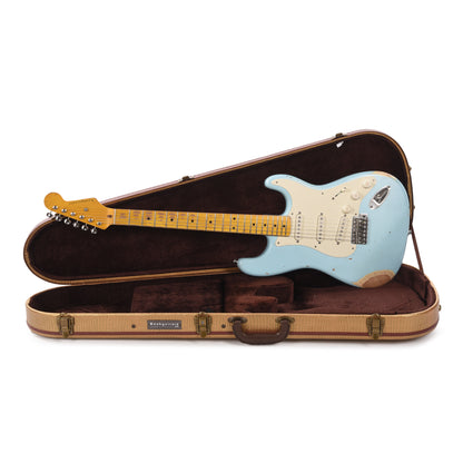 Nash S-57 Ash Sonic Blue Medium Relic Electric Guitars / Solid Body