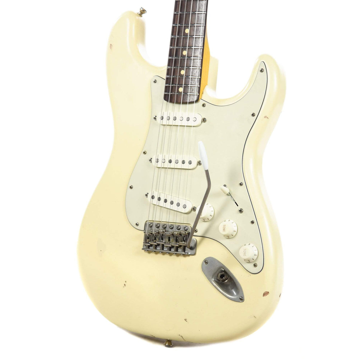 Nash S-63 Olympic White Light Relic & Lollar Pickups Electric Guitars / Solid Body