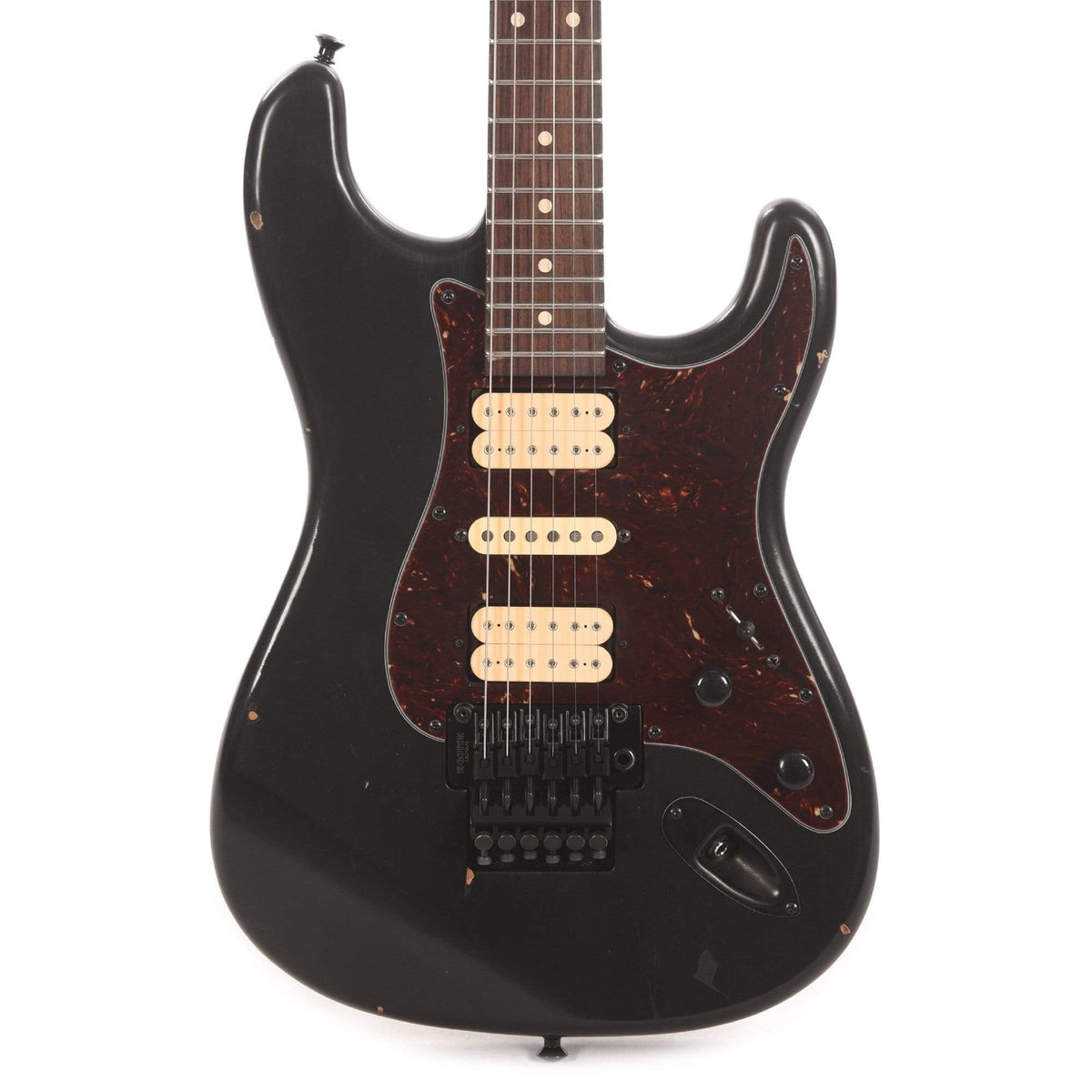 Nash S-81 HSH Black Light Relic w/4-Ply Tortoise Pickguard, Black Parts, & Cream Dimarzio Pickups Electric Guitars / Solid Body