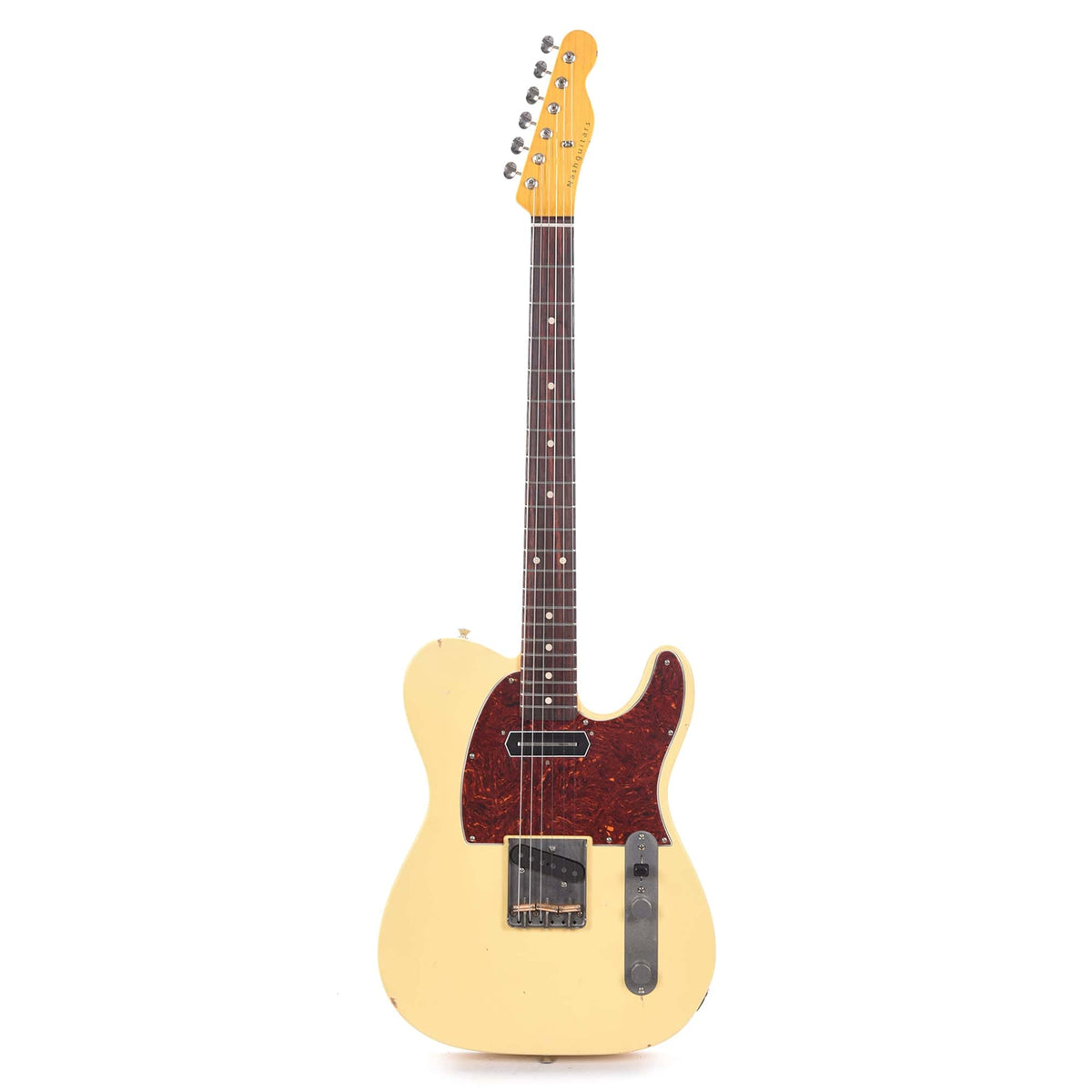 Nash T-63 Ash Vintage White Light Relic w/4-Ply Tortoise Pickguard, & Lollar Charlie Christian Neck Pickup Electric Guitars / Solid Body