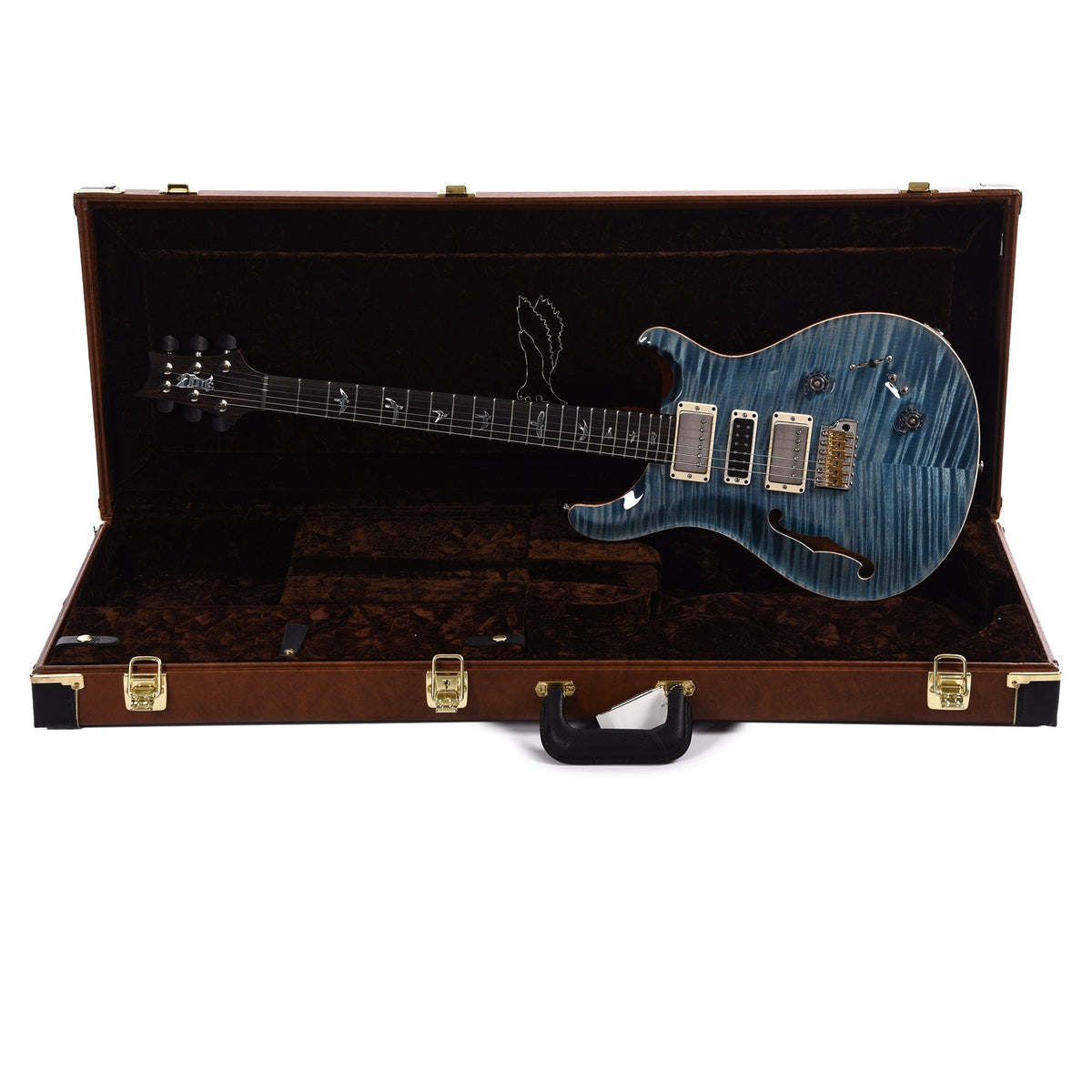 PRS Private Stock #9443 Special Semi-Hollow Nightshade Curly Maple w/Flamed Mahogany Neck & African Blackwood Fingerboard Electric Guitars / Semi-Hollow