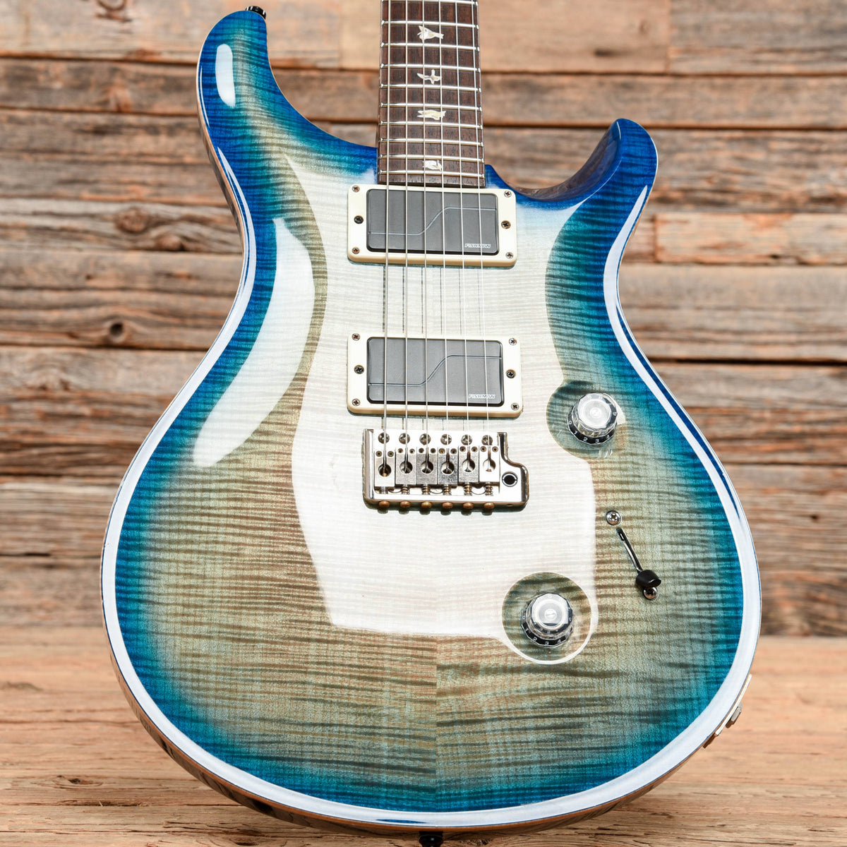 PRS Custom 24 10 Top Makena Blue 2013 Electric Guitars / Solid Body
