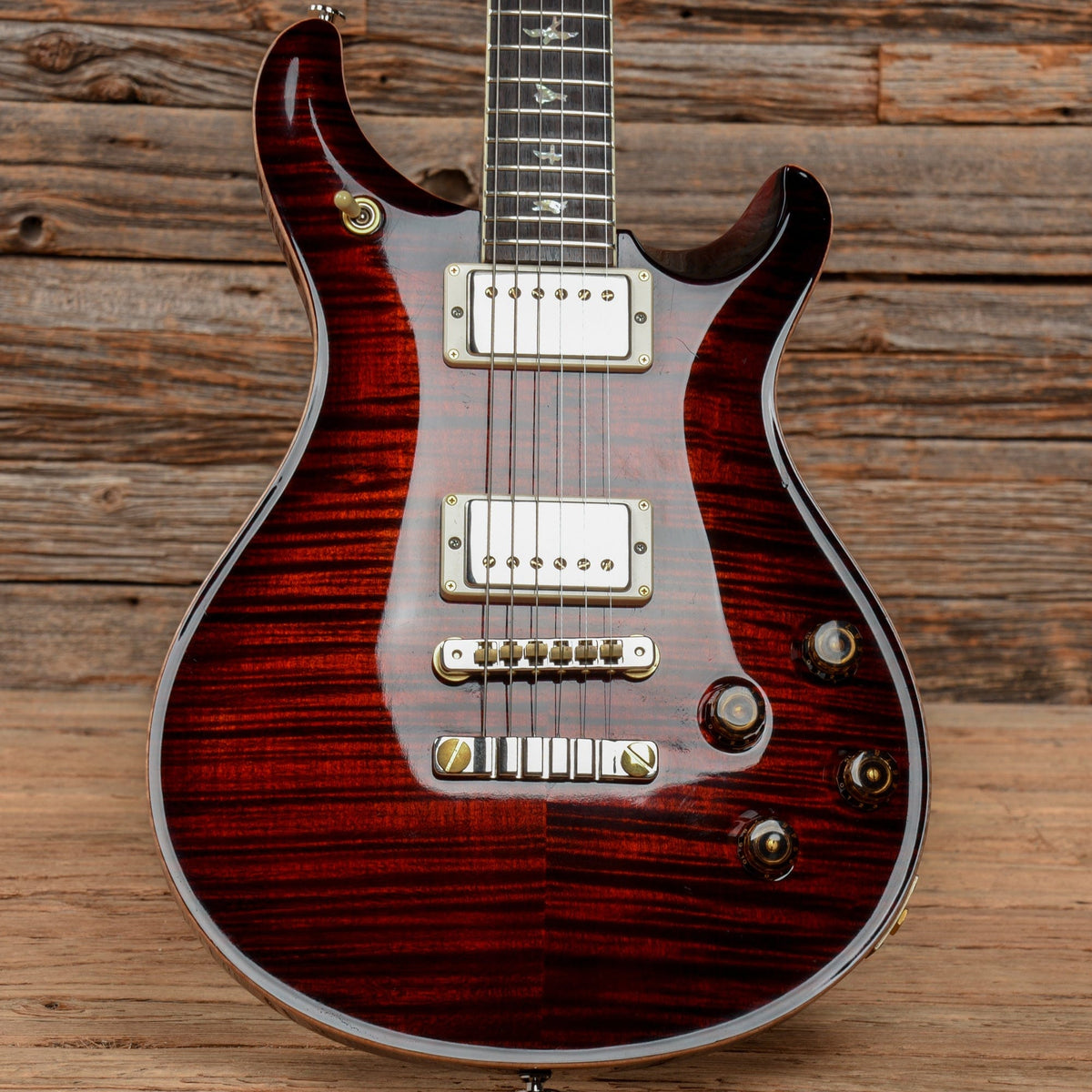 PRS McCarty 594 10 Top Fire Red Burst Electric Guitars / Solid Body