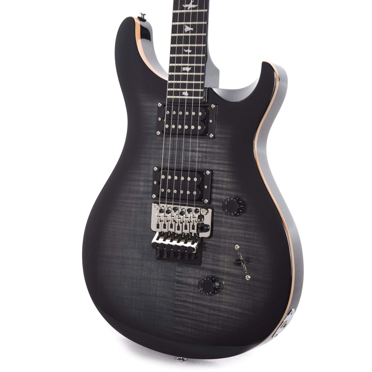 PRS SE Custom 24 Floyd Charcoal Burst Electric Guitars / Solid Body
