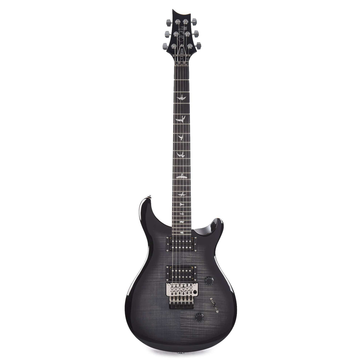 PRS SE Custom 24 Floyd Charcoal Burst Electric Guitars / Solid Body