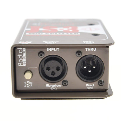 Radial JS3 Passive Microphone Splitter Direct Box Pro Audio / DI Boxes
