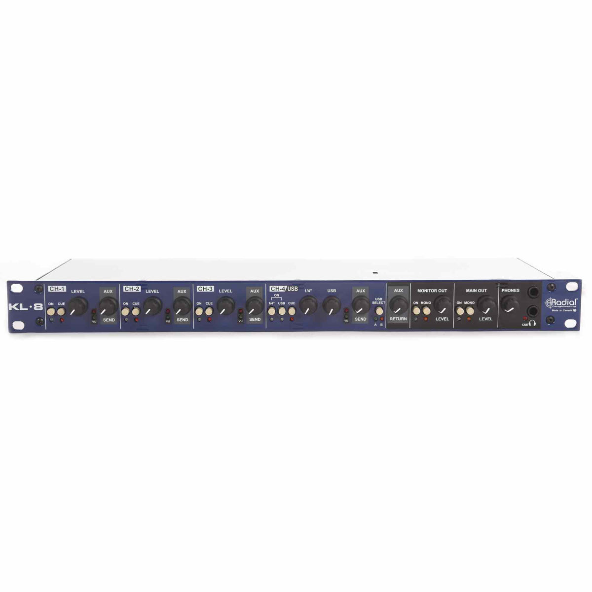 Radial KL-8 Rackmount Keyboard Mixer Pro Audio / Mixers