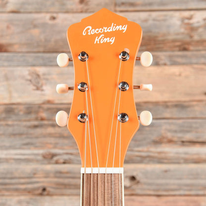 Recording King RPS-7 Dirty '30s Series 7 Parlor Monarch Orange Acoustic Guitars / Parlor