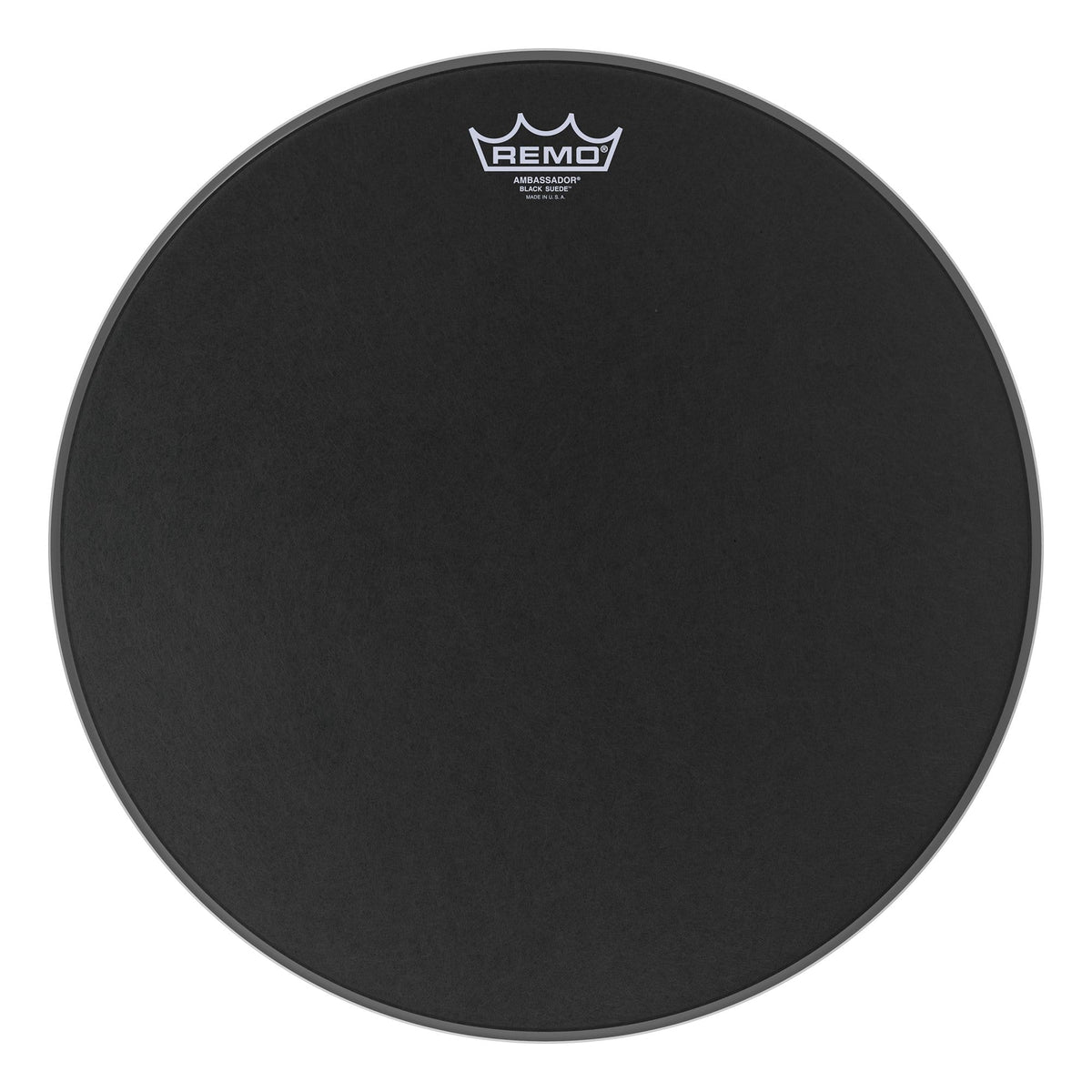 Remo 16" Ambassador Black Suede Drumhead Drums and Percussion / Parts and Accessories / Heads