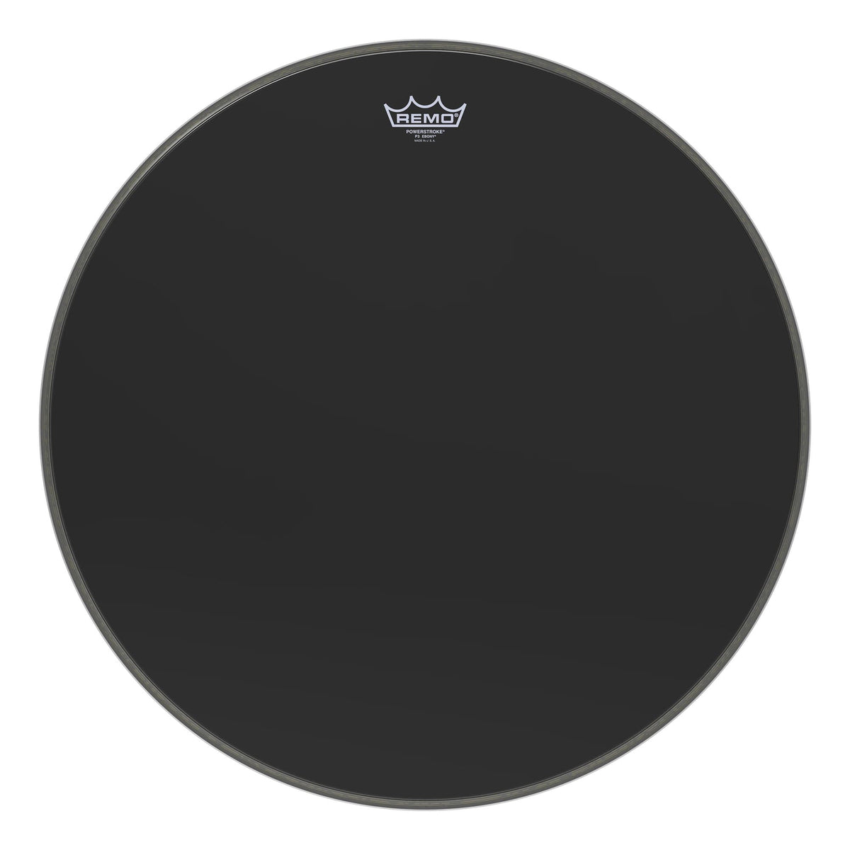 Remo 24" Powerstroke P3 Ebony Bass Drumhead Drums and Percussion / Parts and Accessories / Heads