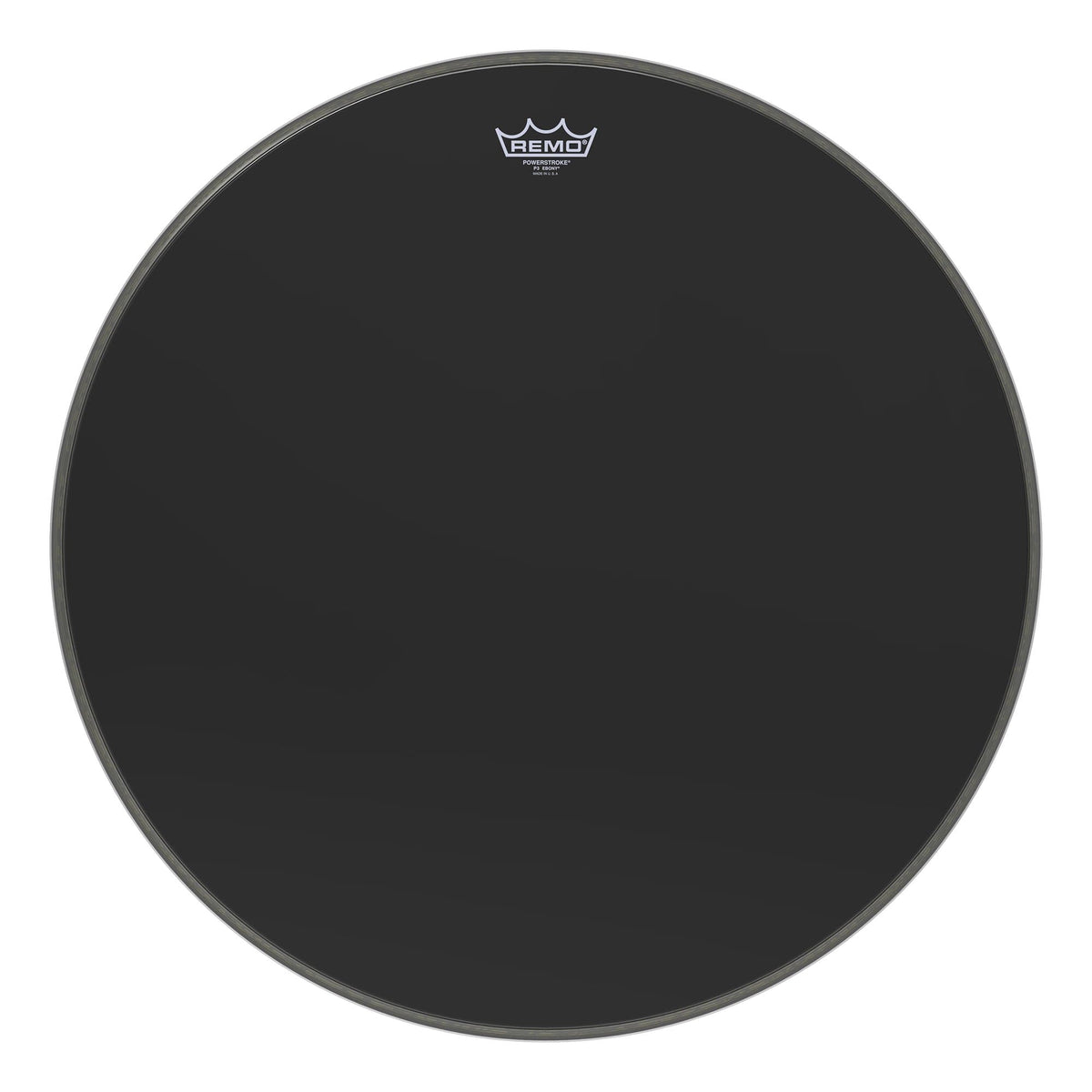 Remo 26" Powerstroke P3 Ebony Bass Drumhead Drums and Percussion / Parts and Accessories / Heads
