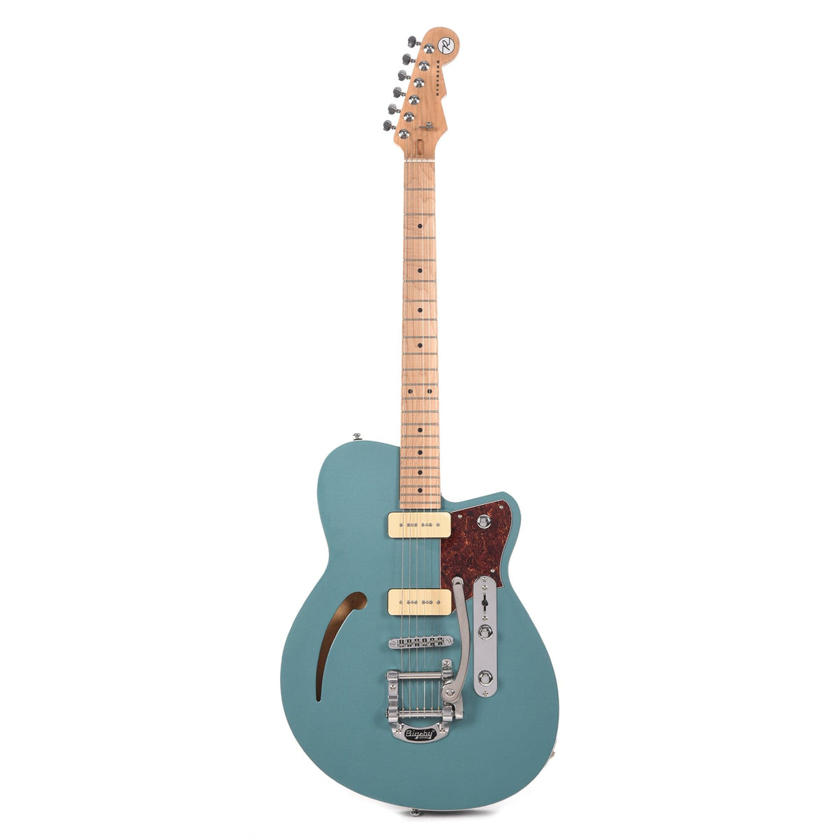 Reverend Club King 290 Bigsby Deep Sea Blue Electric Guitars / Semi-Hollow