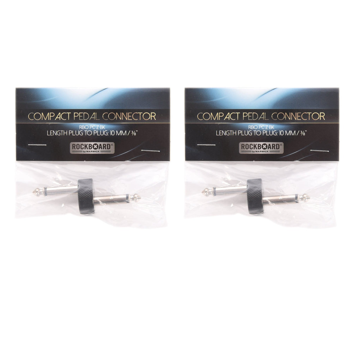 Rockgear Z-Connector, 63 mm, Black 2 Pack Bundle Accessories / Cables