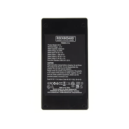 RockGear RockBoard Power LT XL Lithium-Ion Rechargeable Battery Mobile Power Supply Black Effects and Pedals / Pedalboards and Power Supplies
