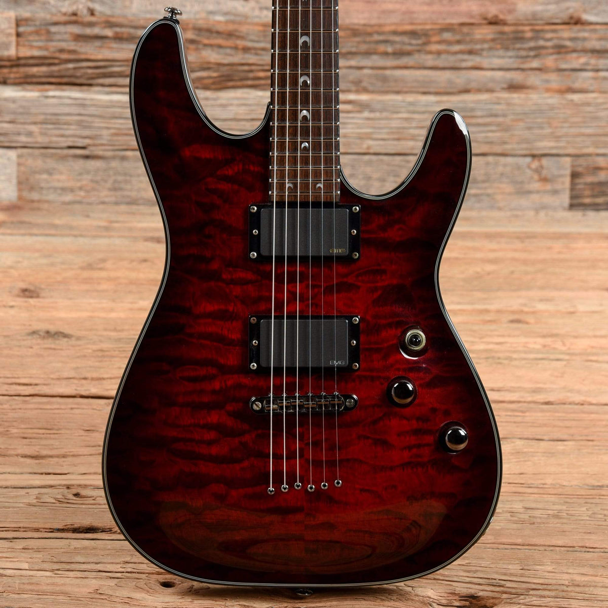 Schecter Hellraiser Deluxe Active Black Cherry 2009 Electric Guitars / Solid Body