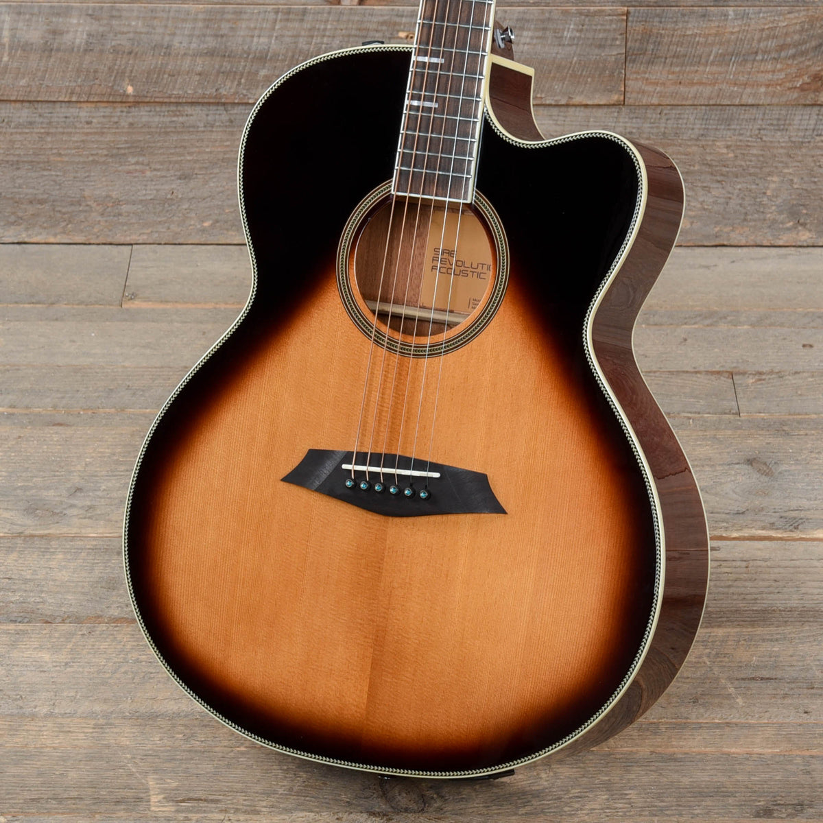Sire Larry Carlton A4-G GA Cutaway Roasted Spruce/Mahogany Vintage Sunburst Acoustic Guitars / OM and Auditorium