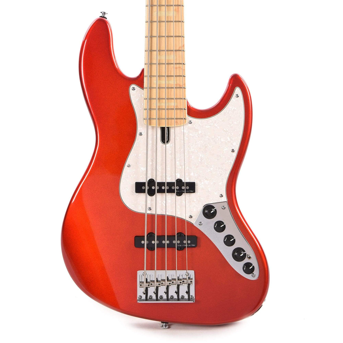 Sire Marcus Miller V7 Swamp Ash 5-String Bright Metallic Red (2nd Gen) Bass Guitars / 5-String or More