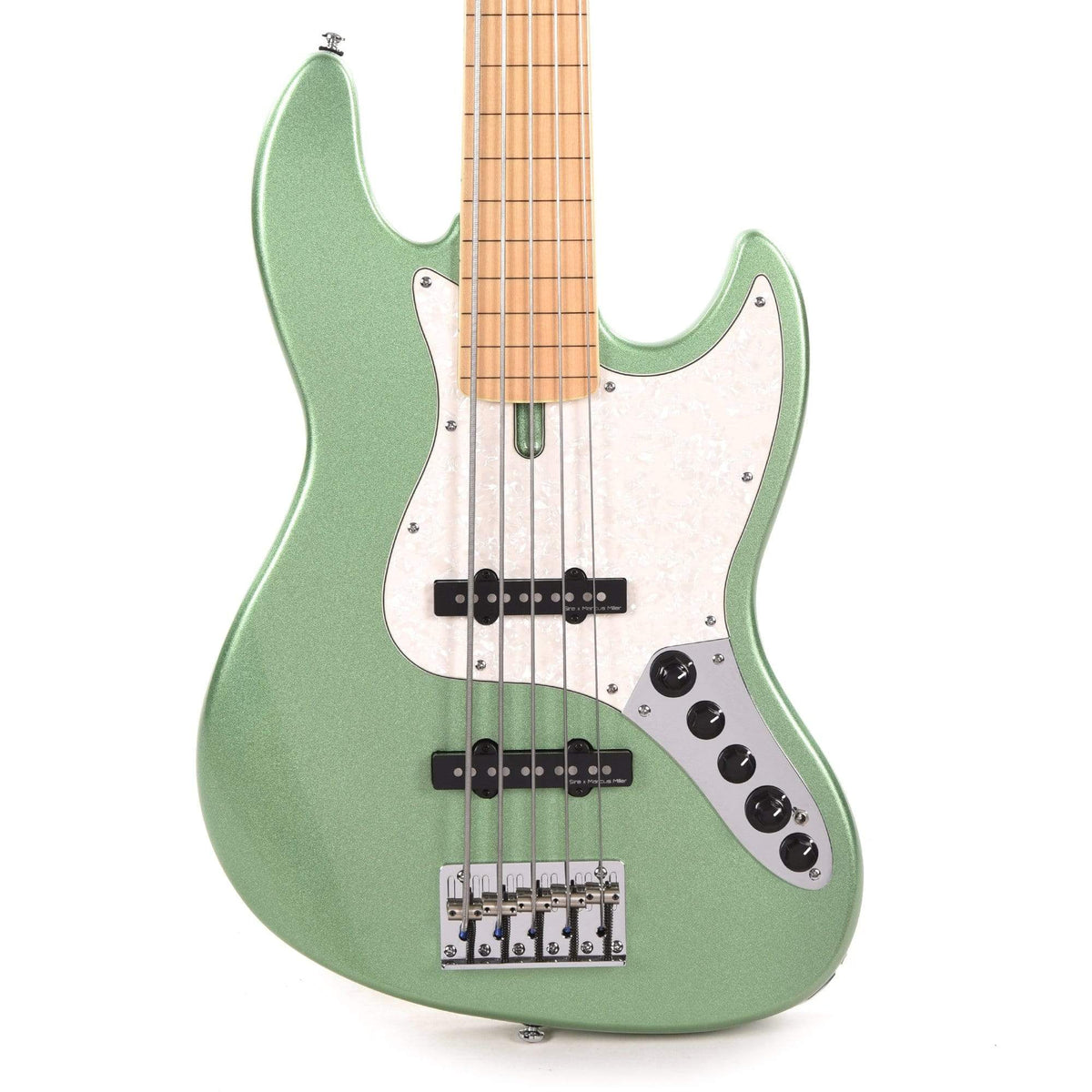 Sire Marcus Miller V7 Swamp Ash 5-String Fretless Sherwood Green (2nd Gen) Bass Guitars / 5-String or More