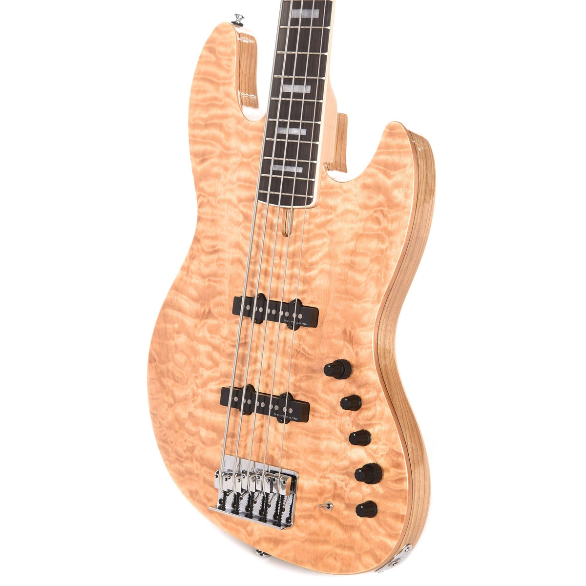 Sire Marcus Miller V9 Swamp Ash/Quilted Maple 5-String Natural (2nd Gen) Bass Guitars / 5-String or More